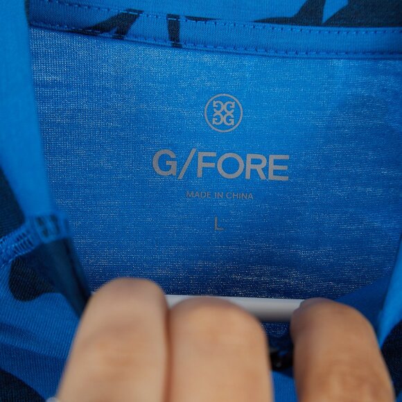 G Fore Luxe Quarter Zip Mid Layer in Racer Men's Large NWT - Picture 8 of 11